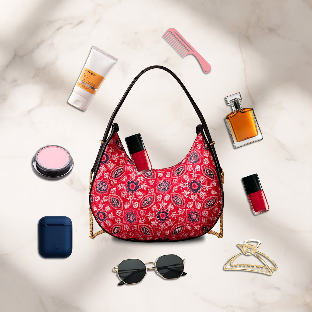 Bold Heritage Crescent Bag