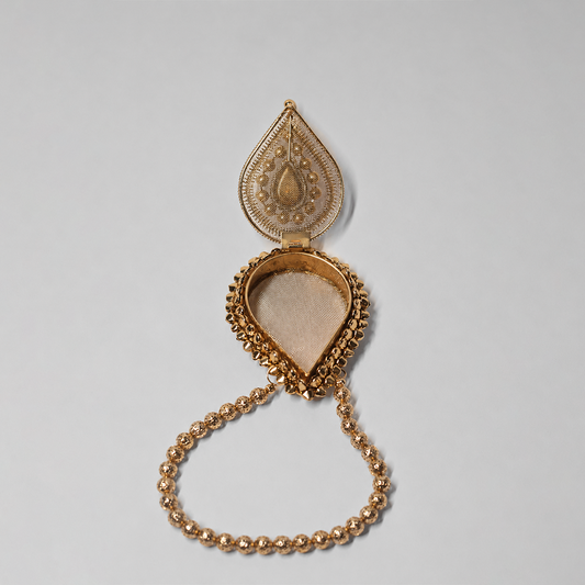 Mini Golden Drop Potli Statement Bag