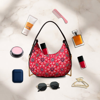Bold Heritage Crescent Bag
