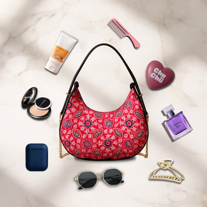 Bold Heritage Crescent Bag