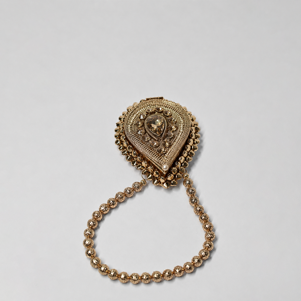 Mini Golden Drop Potli Statement Bag