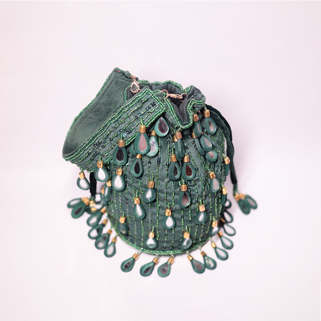 Mirror Drop-Headed Potli