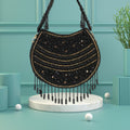 Midnight Beaded Black Purse