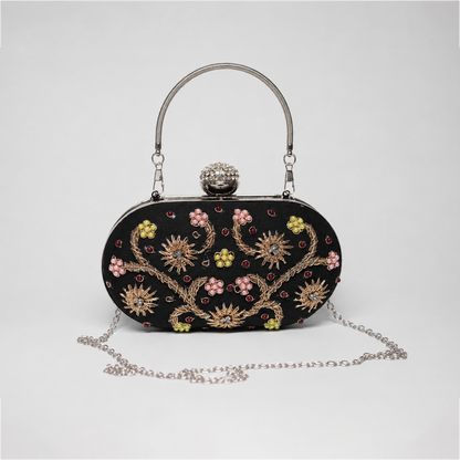 Floral Embellished Clutch