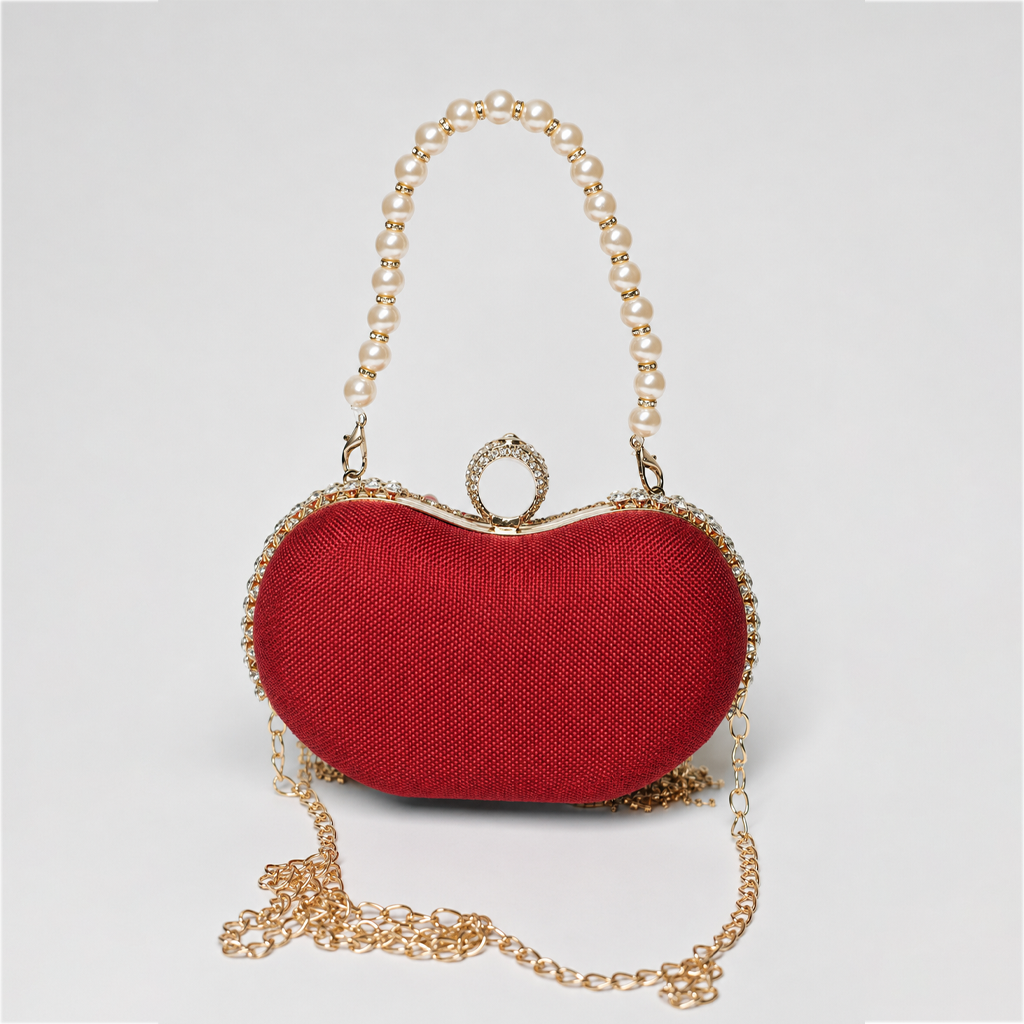 Pearl Fringe Clutch