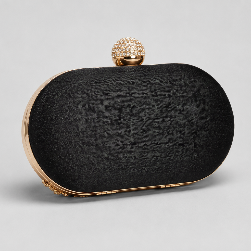 Floral Embroidered Clutch