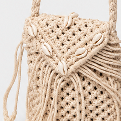 Ivory Fringe Boho Sling