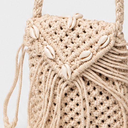 Ivory Fringe Boho Sling