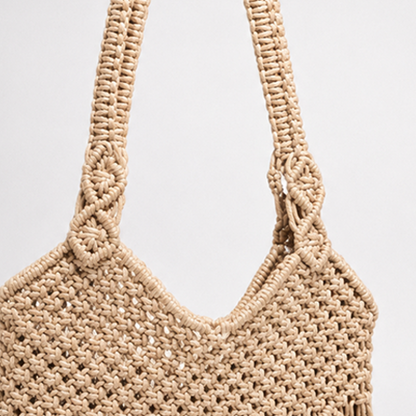 Boho Knot Macramé Tote
