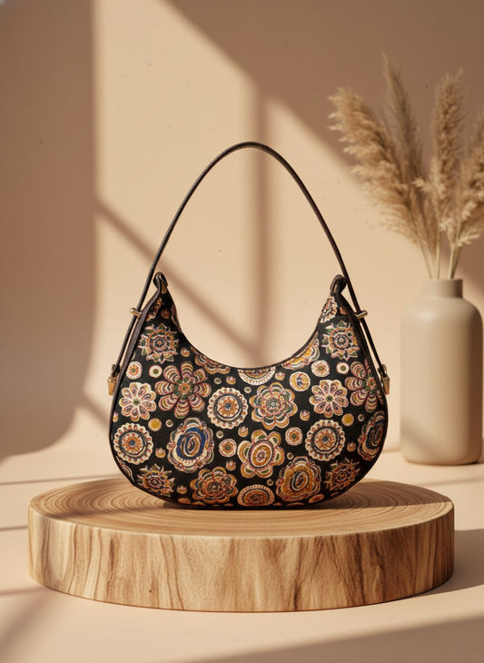 Art-Inspired Crescent Elegance