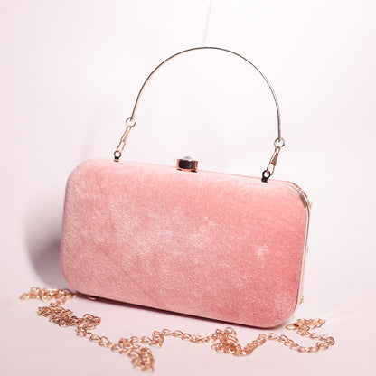Blush Pink Floral Clutch