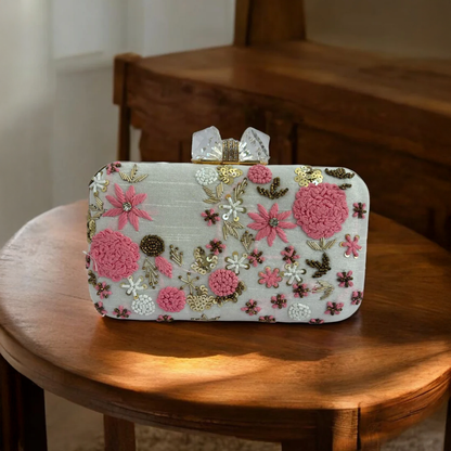 Floral Box Clutch