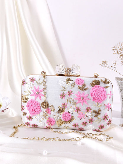 Floral Box Clutch