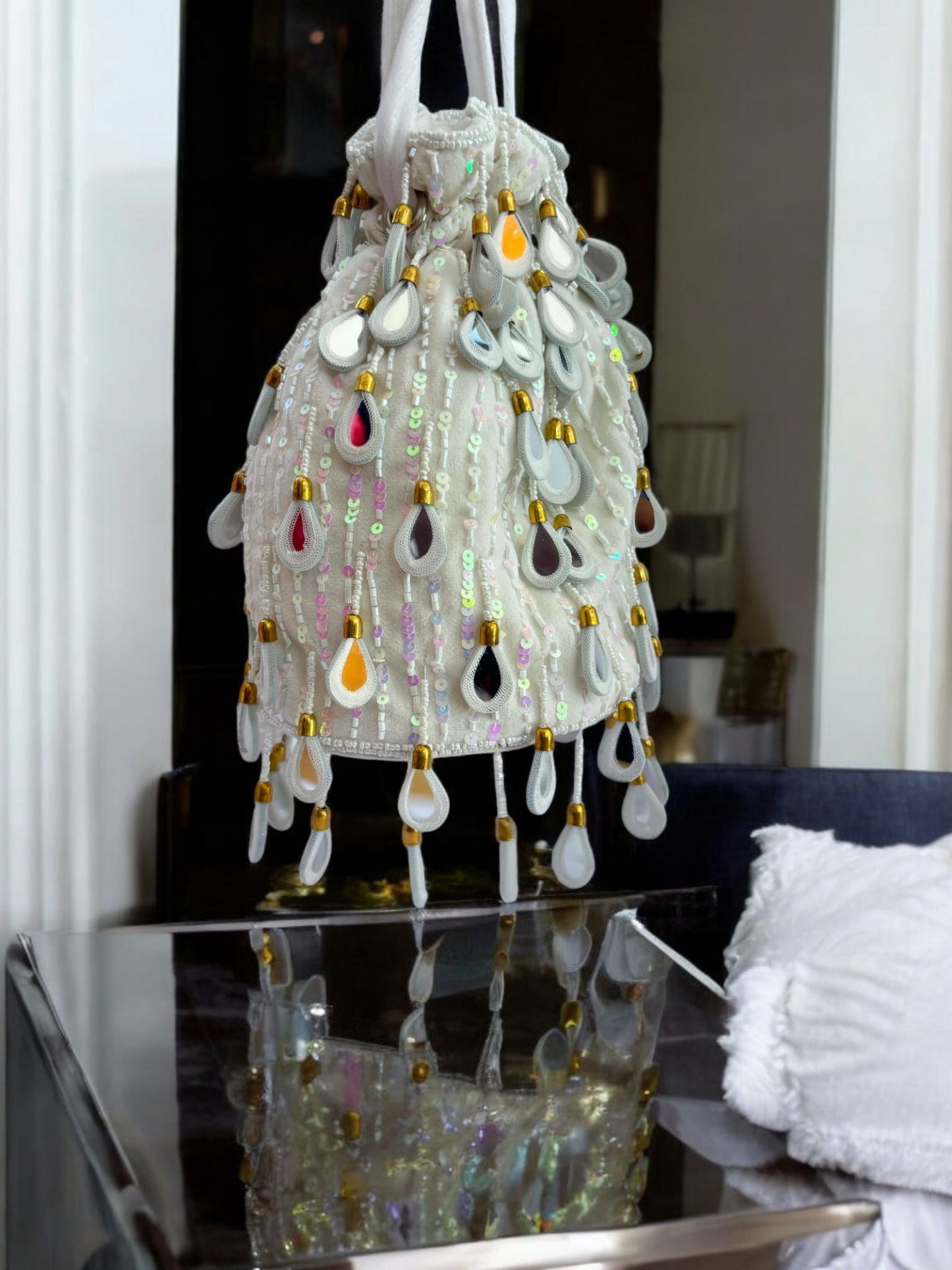 Mirror Drop-Headed Potli