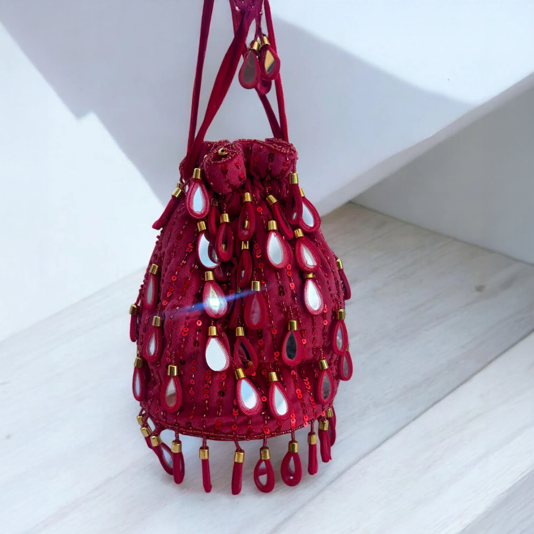 Mirror Drop-Headed Potli