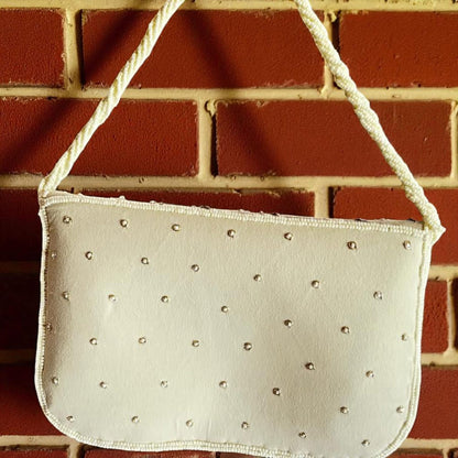 Ivory Blossom Embroidered Clutch