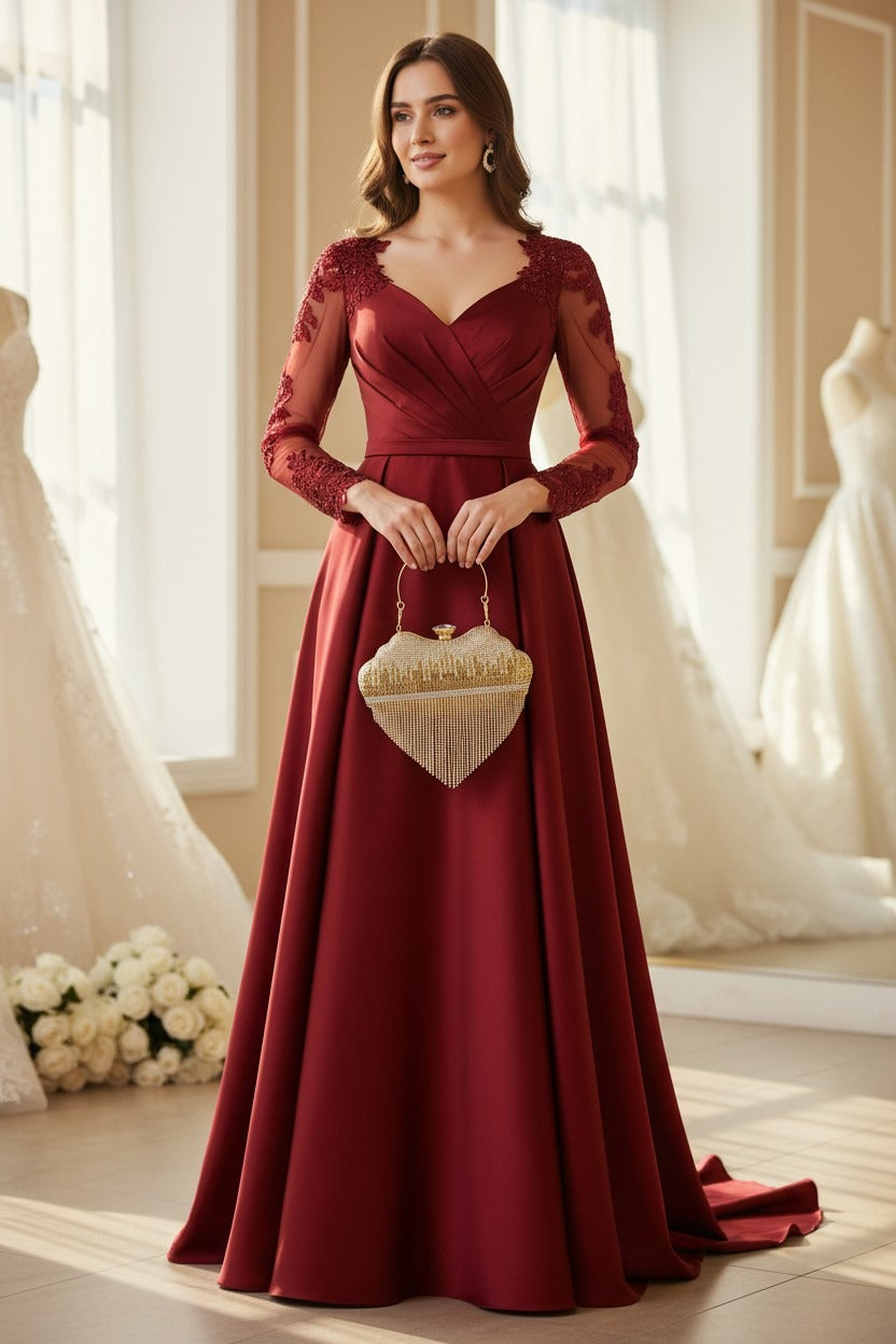 Metallic Chain Fringe Evening Clutch-v shape clutch