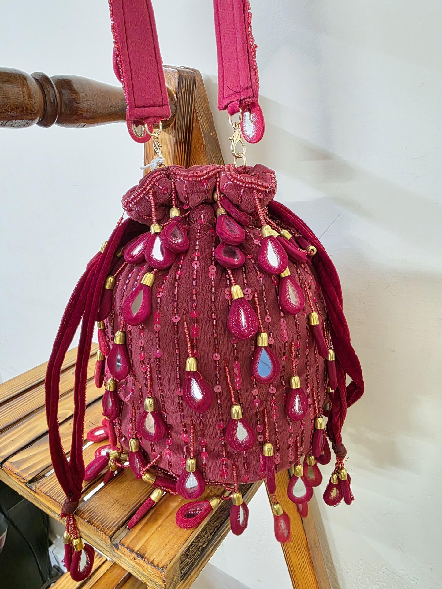 Mirror Drop-Headed Potli